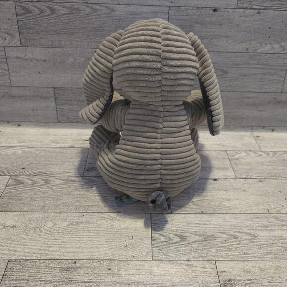 Bunnies By The Bay Gray Elephant 7" Inch Plush Corduroy Ribbed Stuffed Animal - Picture 2 of 9